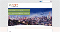 Desktop Screenshot of gepf.gov.za